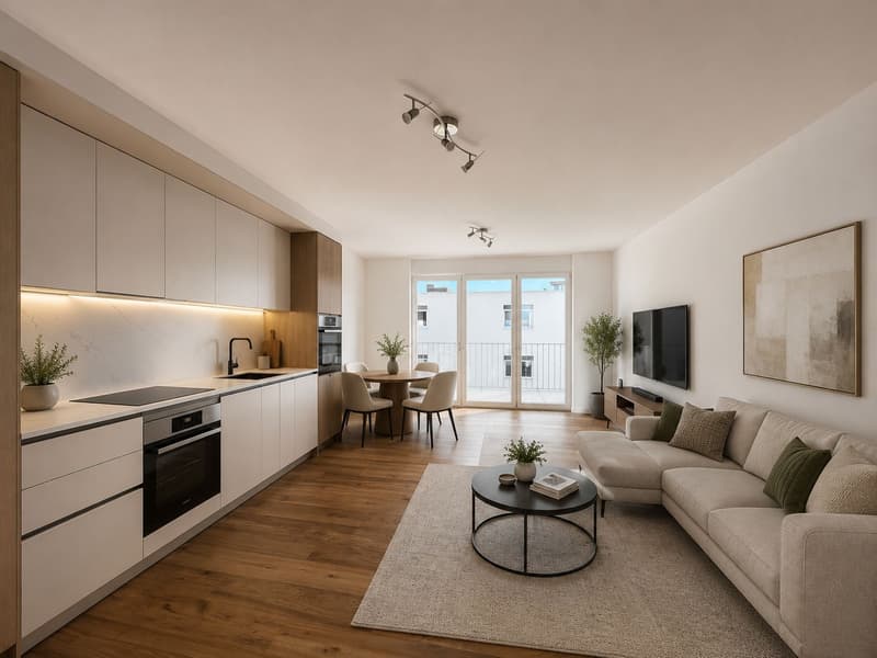 Mendrisio – moderno attico 2.5 locali con grande balcone abitabile (1)