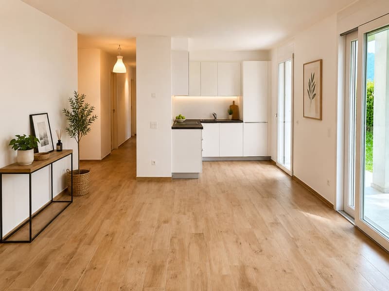 3.5-room apartment with large private garden in Vacallo (2)