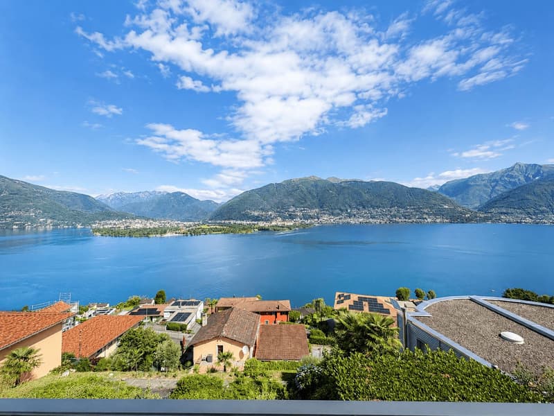 Vairano : App. 3.5 pièces Résidence secondaire -Vue lac à 180° avec piscine (2)