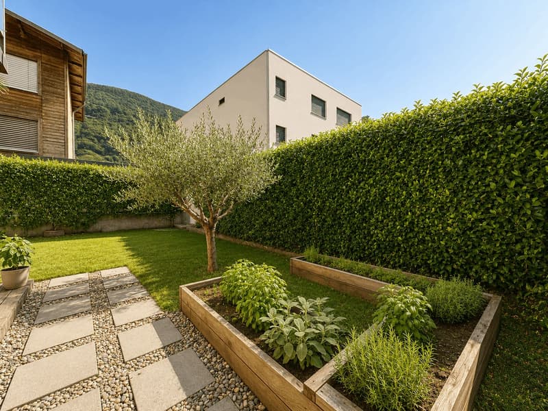 Ampia casa con giardino a Contone (21)