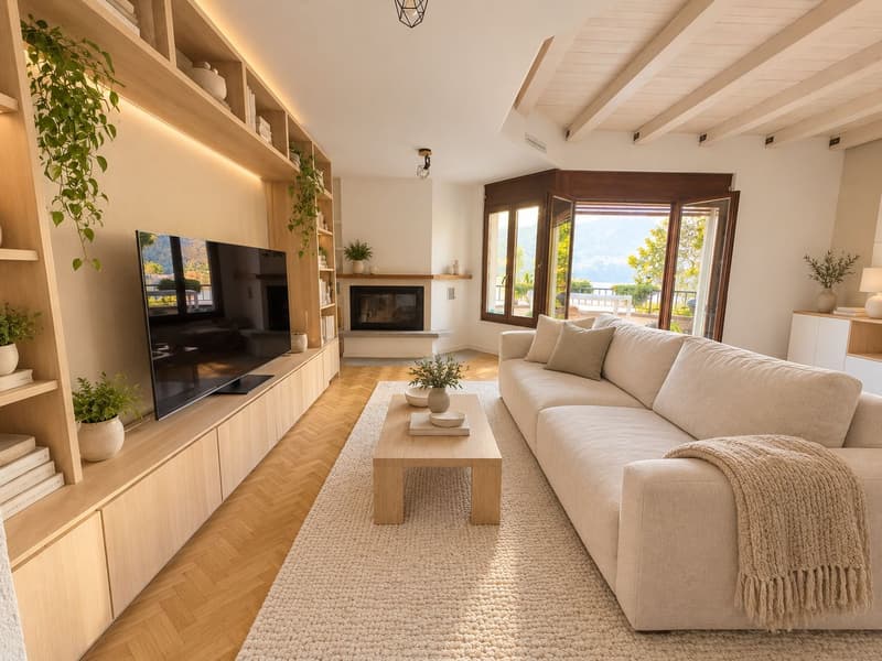 Casa a schiera ristrutturata, con terrazza panoramica e giardino privato fronte lago (1)