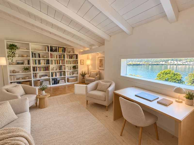 Casa a schiera ristrutturata, con terrazza panoramica e giardino privato fronte lago (11)