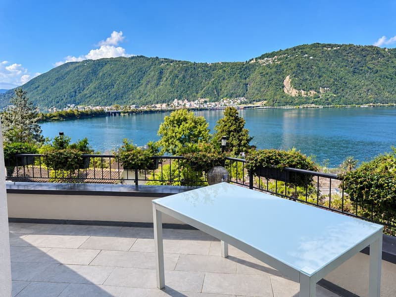 Casa a schiera ristrutturata, con terrazza panoramica e giardino privato fronte lago (4)