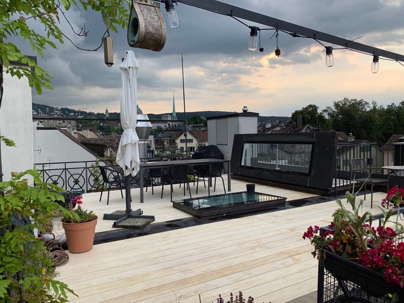 Einmalige, charmante Wohnung mit Dachterrasse im Herzen von Zürich (2)