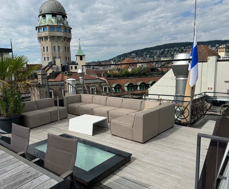 Einmalige, charmante Wohnung mit Dachterrasse im Herzen von Zürich (1)