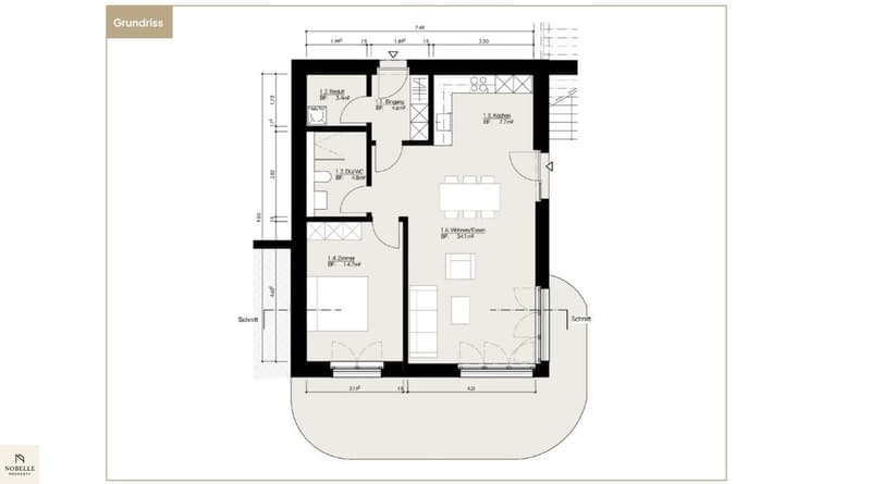 Sonnig, modern und hochwertig – 2.5 Zimmer Wohnung mit unverbaubarer Aussicht (9)