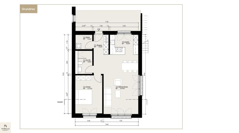 Sonnig, modern und hochwertig – 2.5 Zimmer Wohnung mit unverbaubarer Aussicht (11)