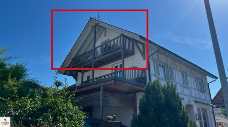 Appartement en mansarde charmant avec poêle suédois et vue sur le vert (10)