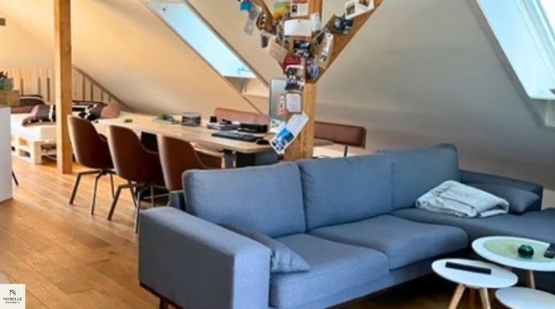 Appartement en mansarde charmant avec poêle suédois et vue sur le vert (2)