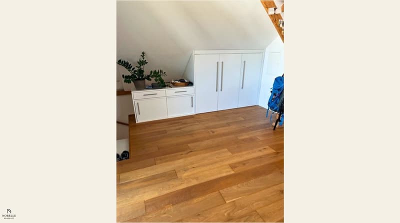 Appartement en mansarde charmant avec poêle suédois et vue sur le vert (5)