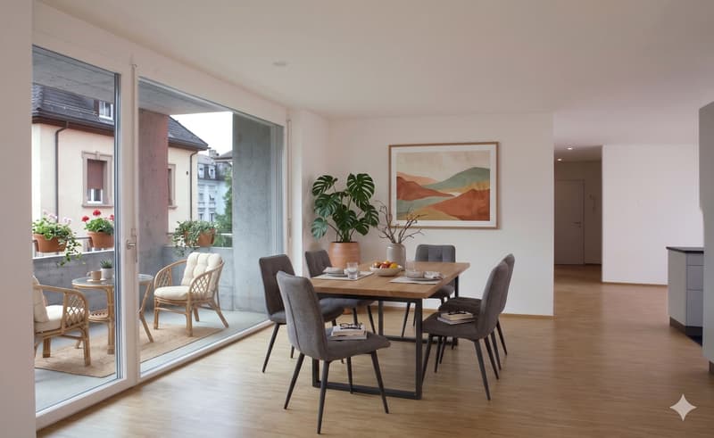 4.5-room apartment with balcony and parking space in Biel (6)