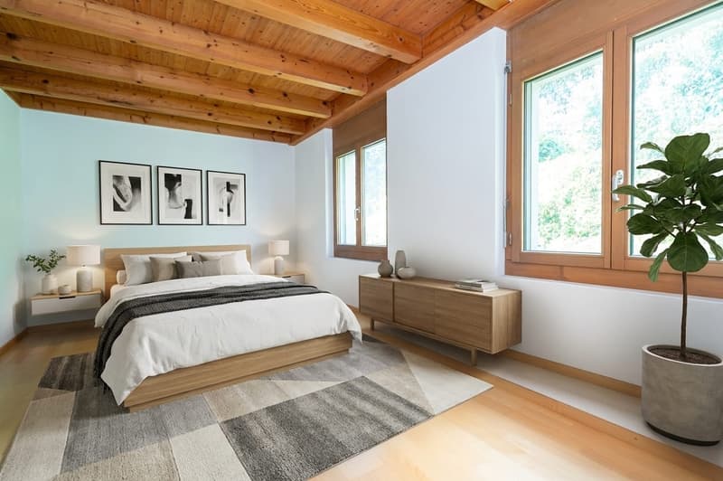 5.5-Zimmer-Reihenhaus mit Aussensitzplätzen, zwei Balkonen und einem Einstellhallenplatz (9)