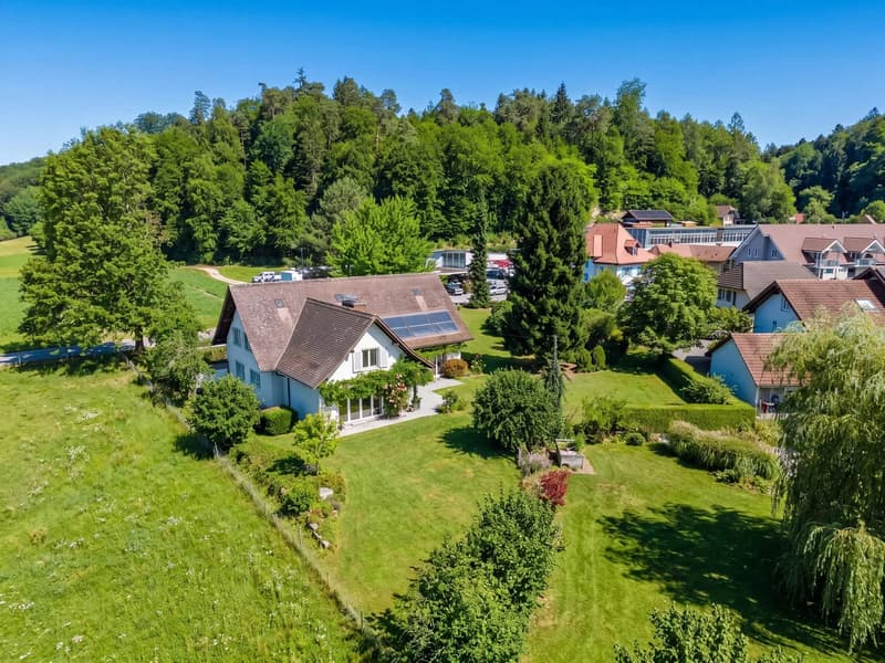 Freistehendes Einfamilienhaus mit Einliegerwohnung und Baulandreserve (1)