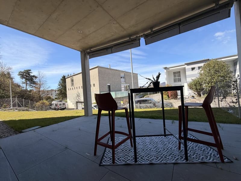 PREGASSONA · RENT TO BUY 3½ LOCALI  CON TERRAZZA COPERTA E GIARDINO (6)