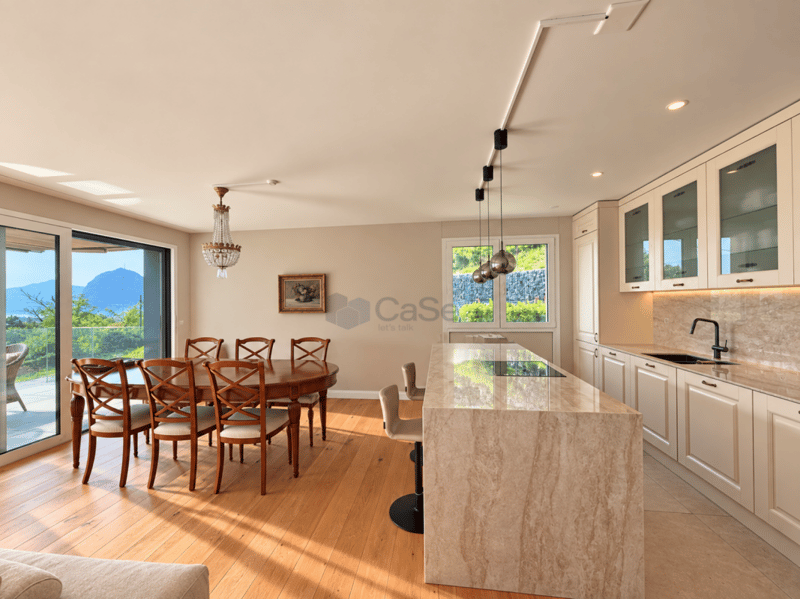 CANOBBIO - 4.5 LOCALI, FINITURE DI QUALITÀ, TERRAZZA VISTA LAGO E GIARDINO IN UN'UNICA SOLUZIONE (3)