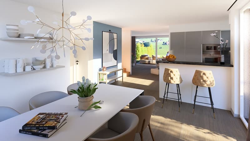Sale of 15 semi-detached villas with 5 and 6 rooms in Le Mouret (4)