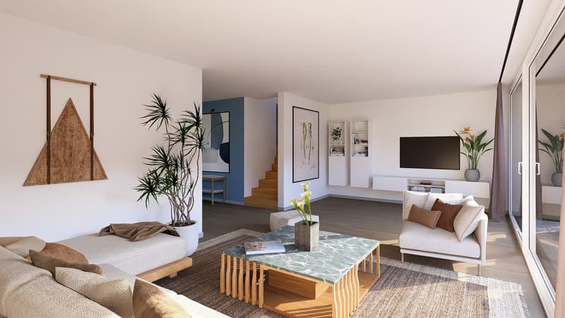 Sale of 15 semi-detached villas with 5 and 6 rooms in Le Mouret (2)