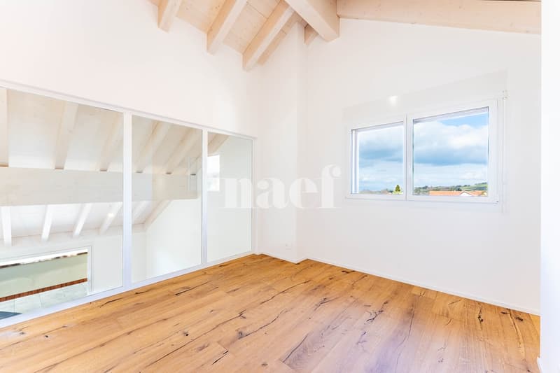 New 5.5-room duplex apartment with large balcony for sale in Prévonloup (9)
