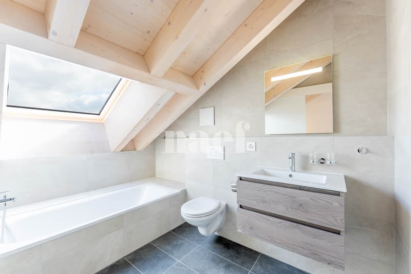 New 5.5-room duplex apartment with large balcony for sale in Prévonloup (8)