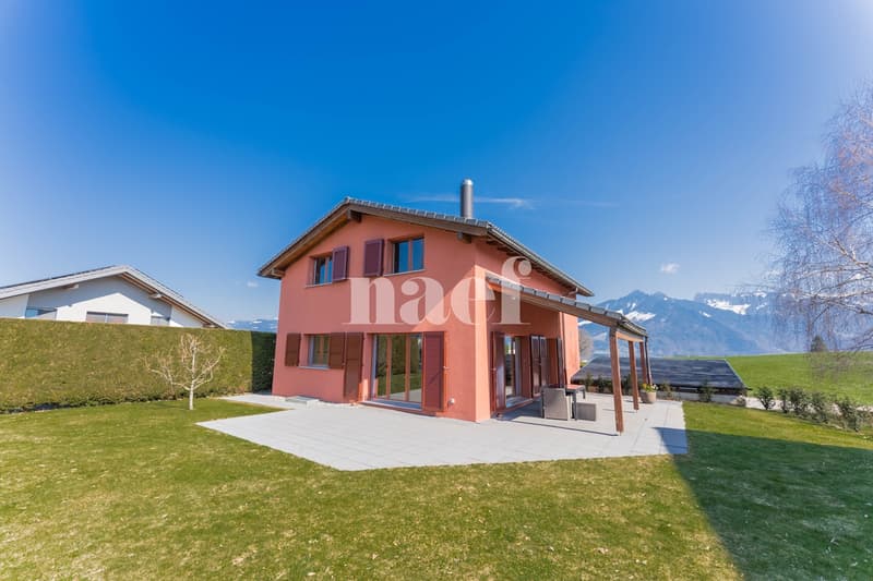 Casa indipendente di 5.5 locali con vista sulle Préalpes e il Moléson in vendita a La Tour-de-Trême (1)
