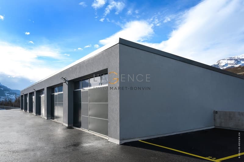 Aula industriale moderna in affitto - 142 m², zona Redin, Savièse (3)