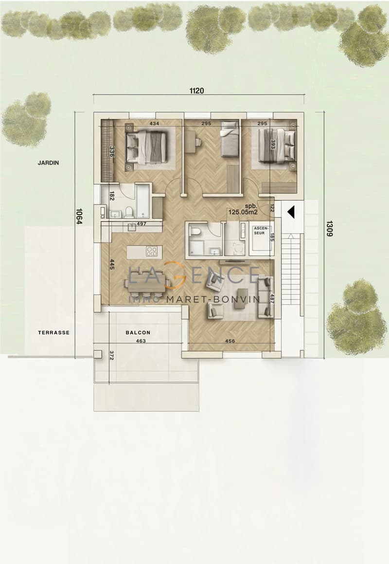 APPARTEMENT DE 4,5 PCES NEW PROMOTION - LE VIGNOBLE DE L'ARCHE (4)