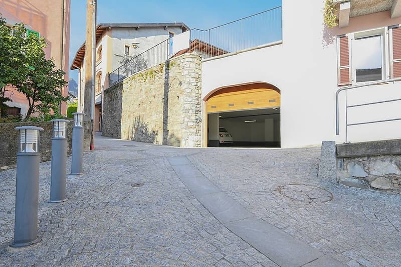 garage attached to the building