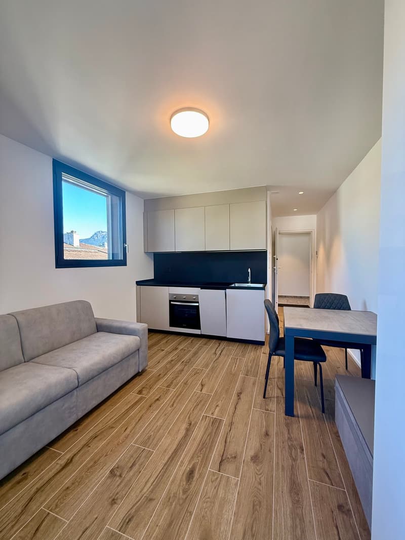 Breganzona 1.5 Zimmer. Eingerichtet Miete 950 Nebenkosten 100 | (6)