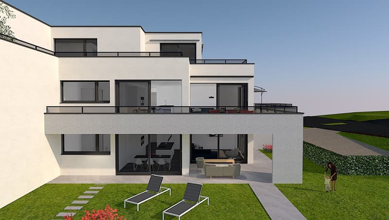4.5 rooms 1st floor with 88 m2 balcony (1)