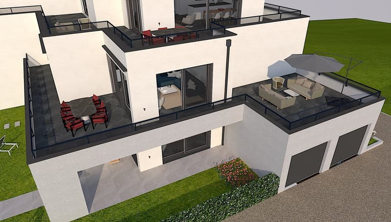 4.5 rooms 1st floor with 88 m2 balcony (6)