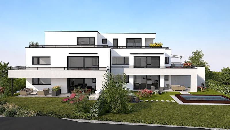 3.5 Zimmer Attika-Wohnung mit 140m2 Terrasse (3)