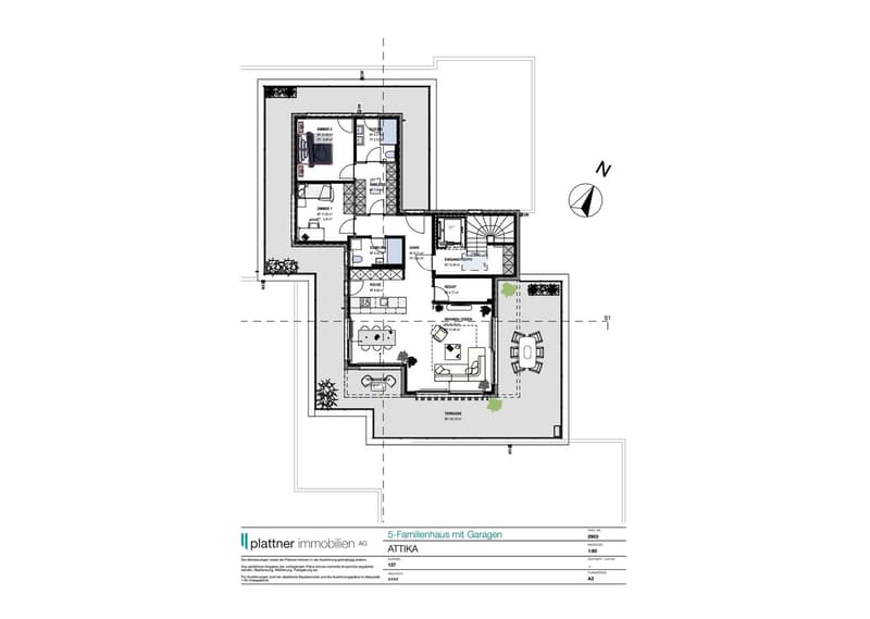 3.5 Zimmer Attika-Wohnung mit 140m2 Terrasse (8)