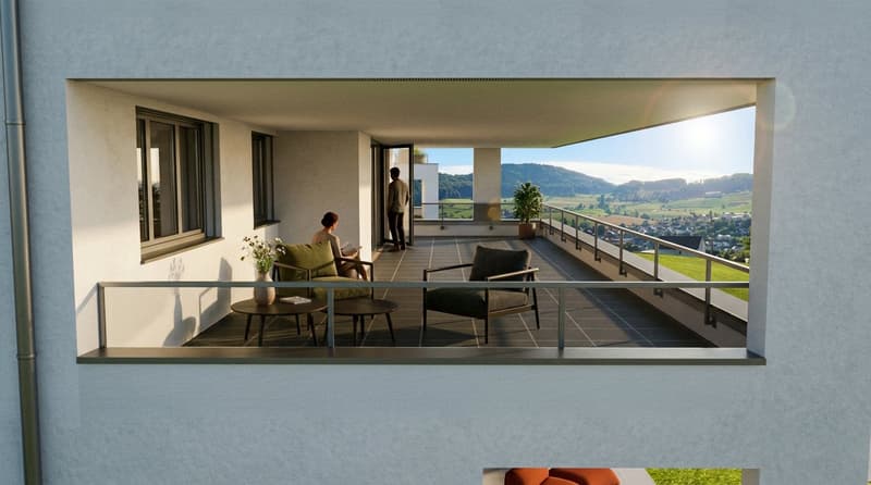 4.5-Zimmer-Neubauwohnungen mit Balkon oder Sitzplatz  in Niederdorf (8)