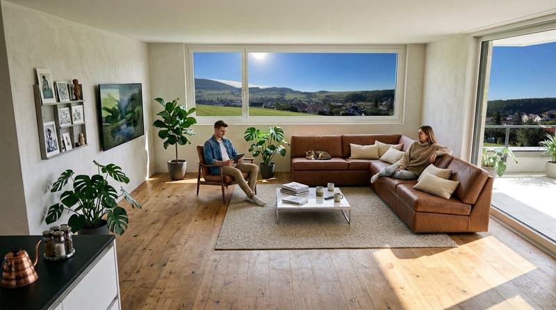 4.5-Zimmer-Neubauwohnungen mit Balkon oder Sitzplatz  in Niederdorf (14)