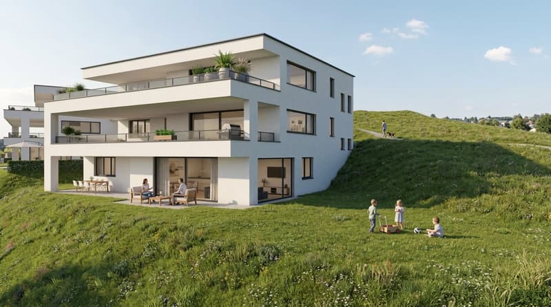 4.5-Zimmer-Neubauwohnungen mit Balkon oder Sitzplatz  in Niederdorf (12)