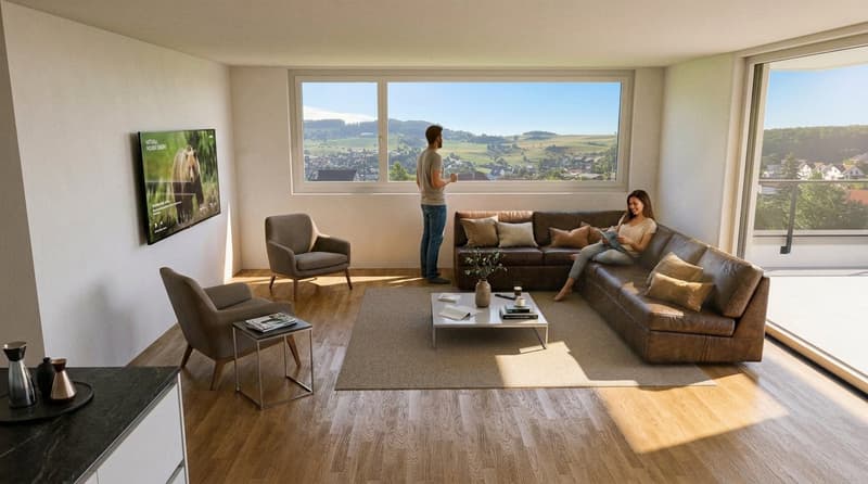 4.5-Zimmer-Neubauwohnungen mit Balkon oder Sitzplatz  in Niederdorf (9)