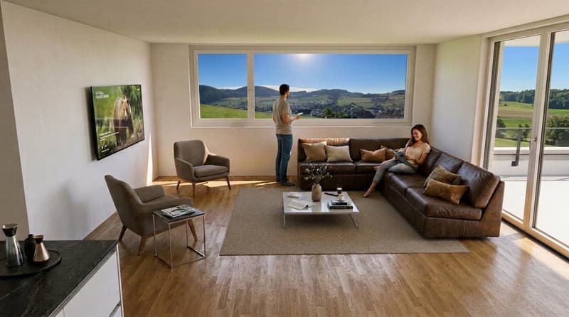 4.5-Zimmer-Neubauwohnungen mit Balkon oder Sitzplatz  in Niederdorf (15)