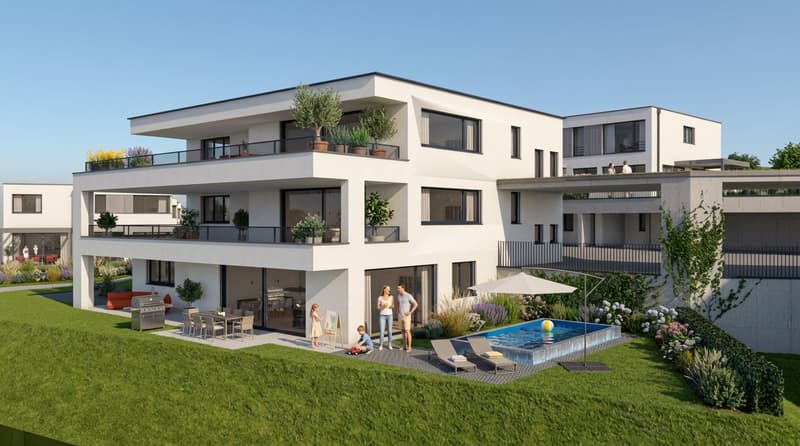 4.5-Zimmer-Neubauwohnungen mit Balkon oder Sitzplatz  in Niederdorf (2)