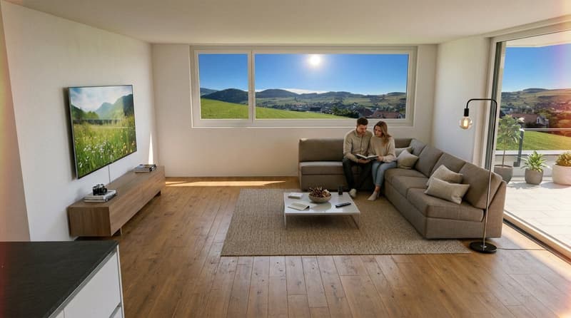 4.5-Zimmer-Neubauwohnungen mit Balkon oder Sitzplatz  in Niederdorf (16)