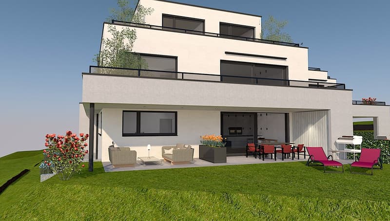 3.5 Zimmer EG-Wohnung mit 112m2 Landanteil/ 35m2 deckter Sitzplatz (1)