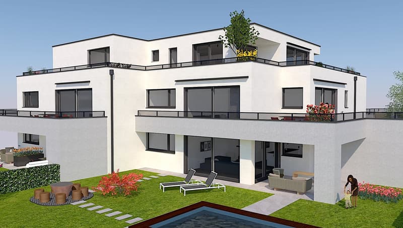 4.5 Zimmer Erdgeschosswohnung mit 412m2 Landanteil (3)