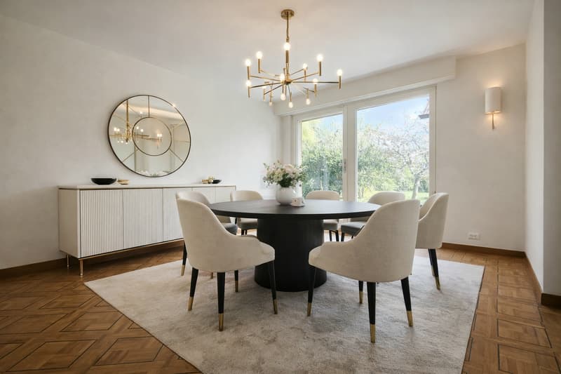 Elegante villa indipendente con volumi generosi su un lotto di 1'088 m² con alberi (5)