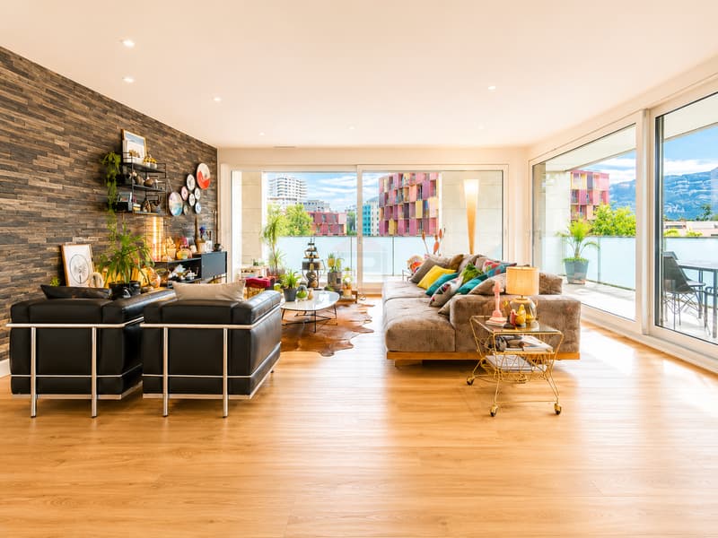 Exceptional 4-room apartment with magnificent terrace in Chêne-Bougeries (1)