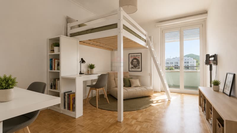Champel | Elegant 4-room apartment on a high floor with unobstructed views and rental income (8)