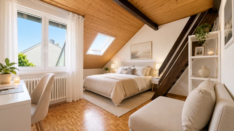 Mansarda di 4 locali e 113 m² nel centro di Bernex (6)