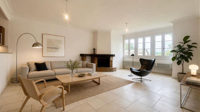 Duplex mit 7,5 Zimmern von Ausnahme im Herzen des Schlosses Barillet, Lebenskunst zwischen Weinbergen und Genf (1)
