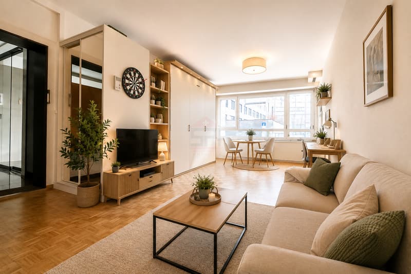 Affascinante studio di 44 m², situato in un luogo molto ricercato. (1)