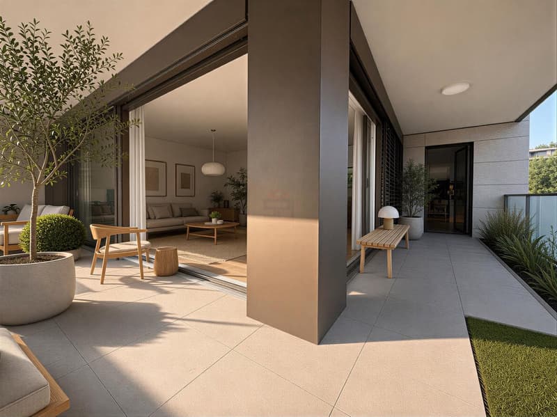 Helles Apartment mit großer Terrasse im Herzen von La Gradelle (1)