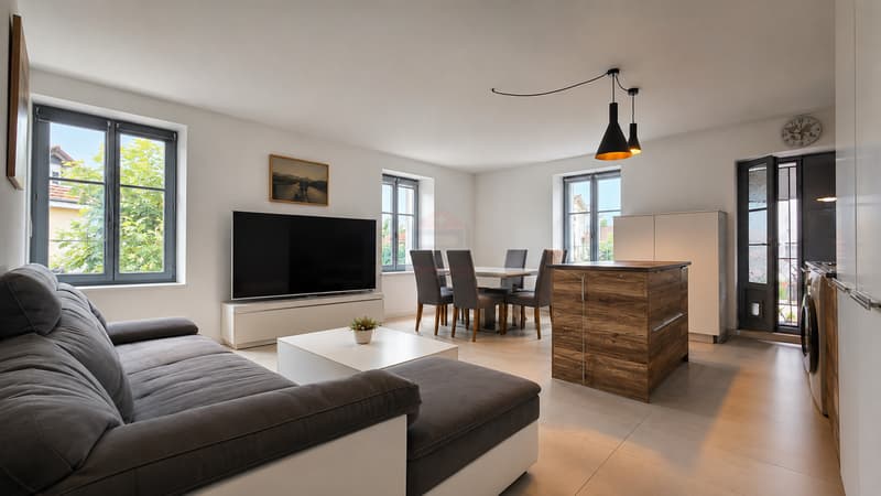 Between nature and Geneva, a magnificent 5-room apartment with balcony (1)