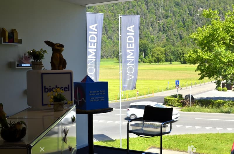 Ausblick von Reception